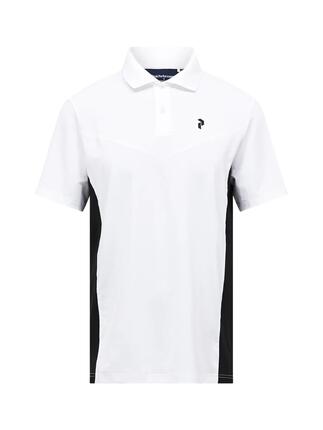 Polo - Sportswear - Homme - Manches courtes, Col boutonné, Swift - Blanc/Noir