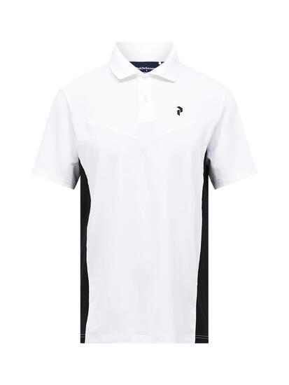 Polo - Sportswear - Homme - Manches courtes, Col boutonné, Swift - Blanc/Noir