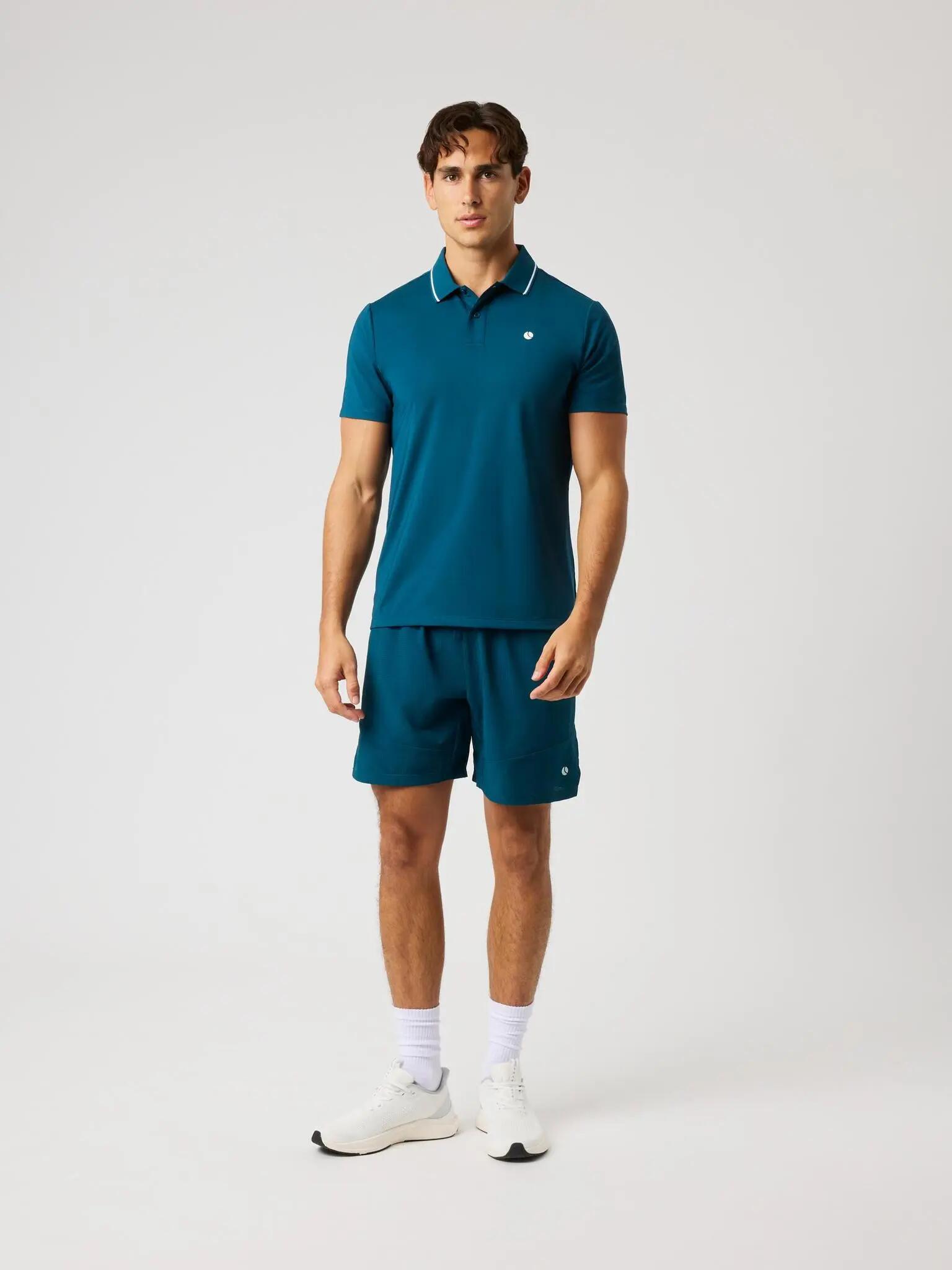 bjorn_borg ACE POLO SHIRT in poliestere riciclato – REFLECTING POND 3/5