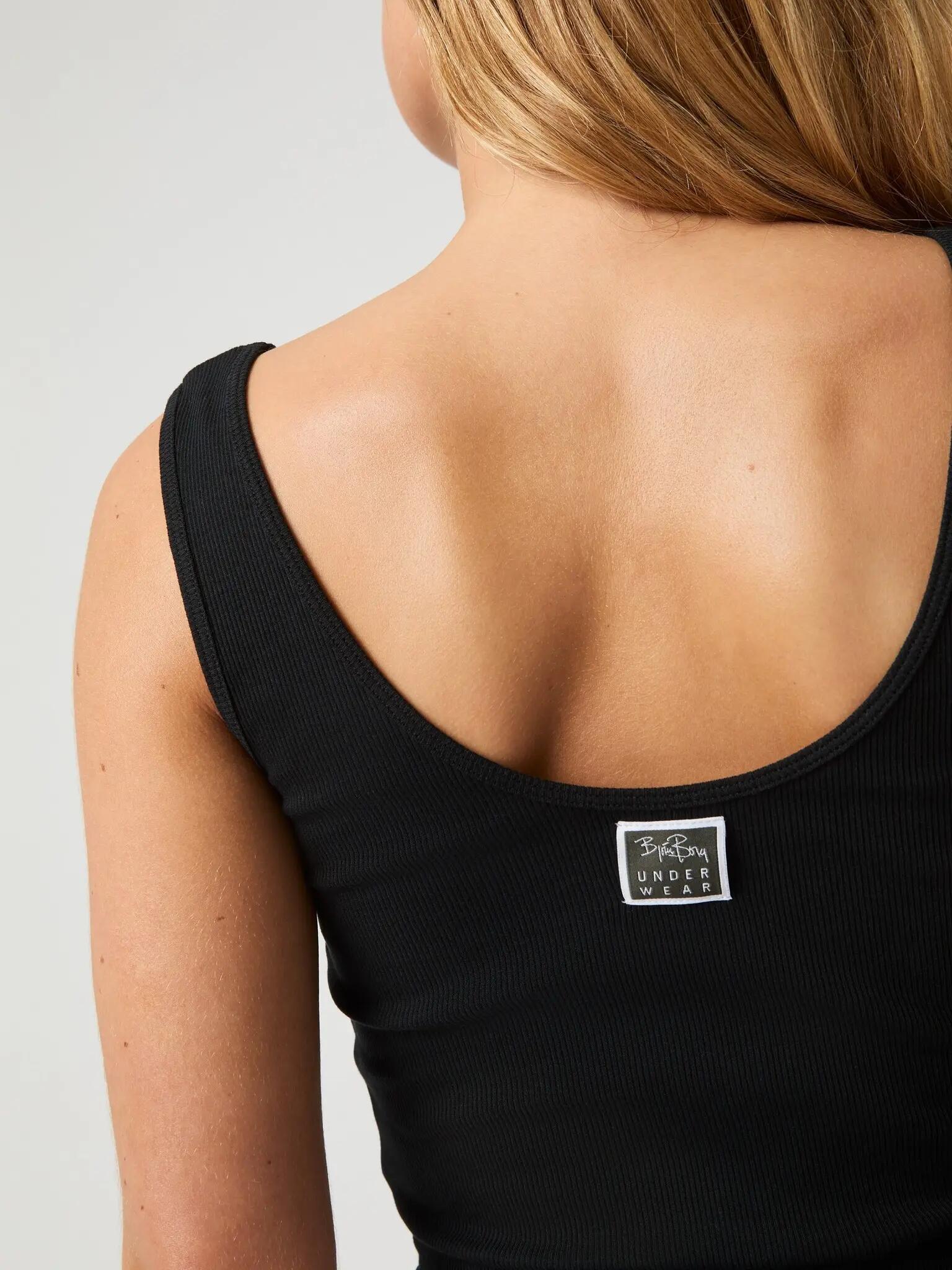 bjorn_borg CORE ORIGINAL RIB TANK van biologisch katoen – BLACK BEAUTY 4/5