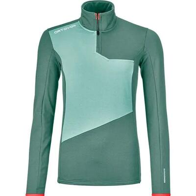 Fleece - sportkleding - dames - light zip neck - arctic grey