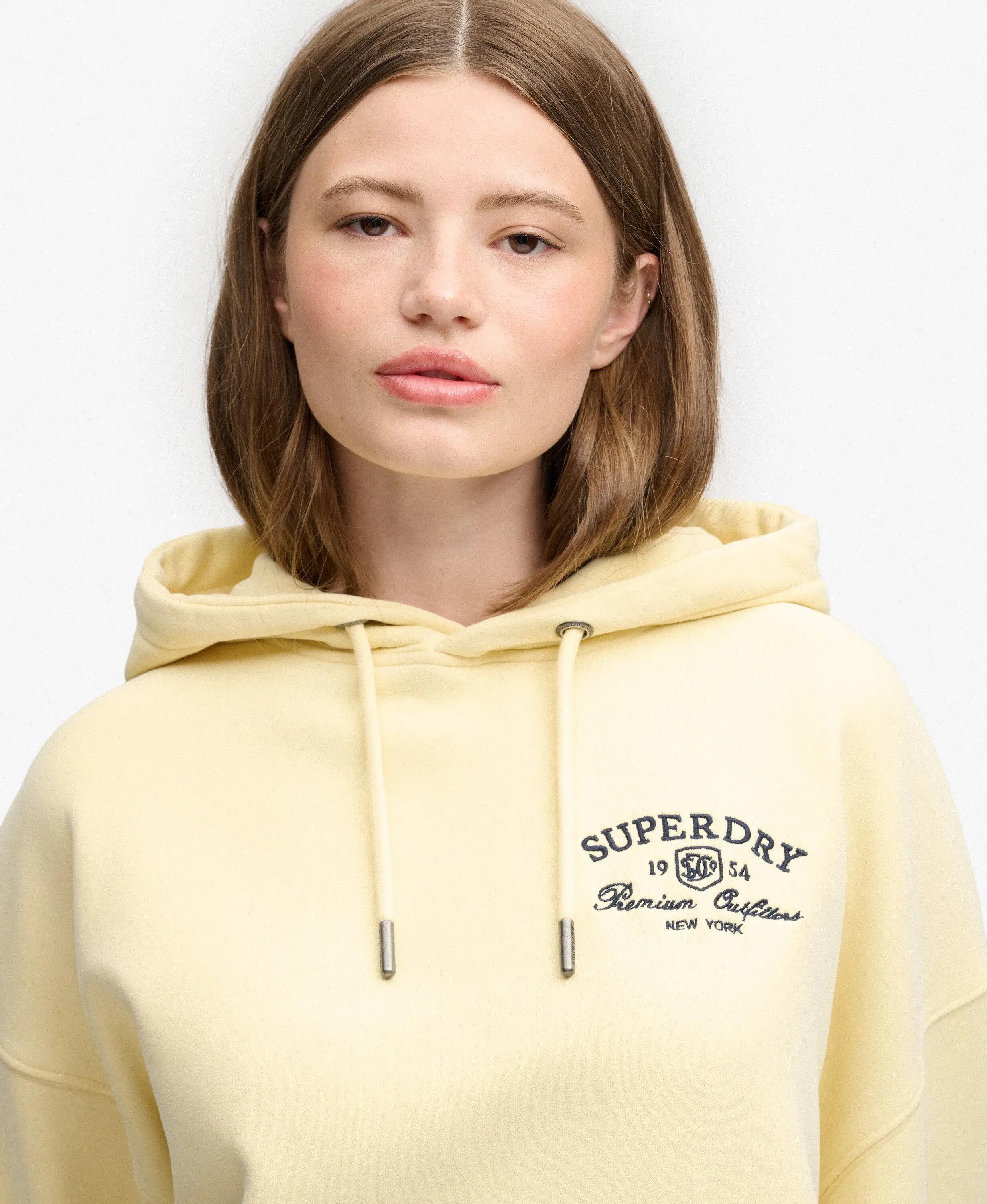 superdry Felpa oversize con cappuccio e ricamo in cotone biologico – Double 4/7