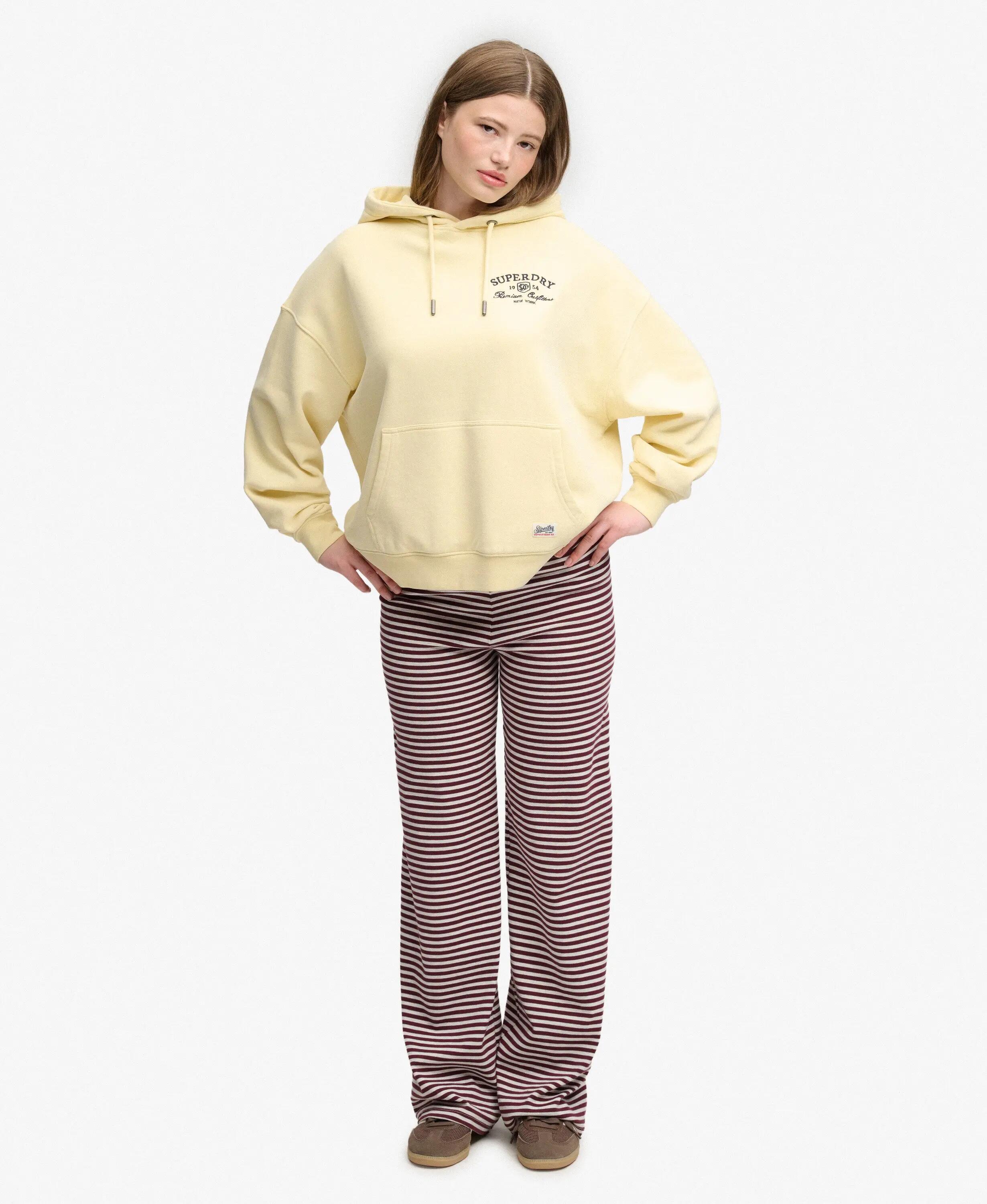 superdry Felpa oversize con cappuccio e ricamo in cotone biologico – Double 3/7