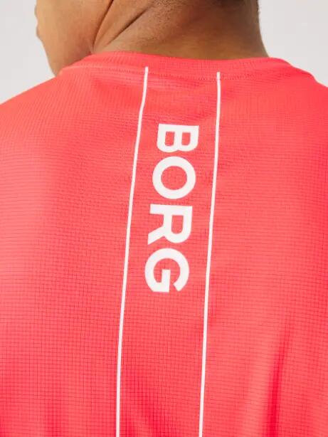 bjorn_borg ACE LIGHT T-SHIRT pour hommes – DIVA PINK 4/5