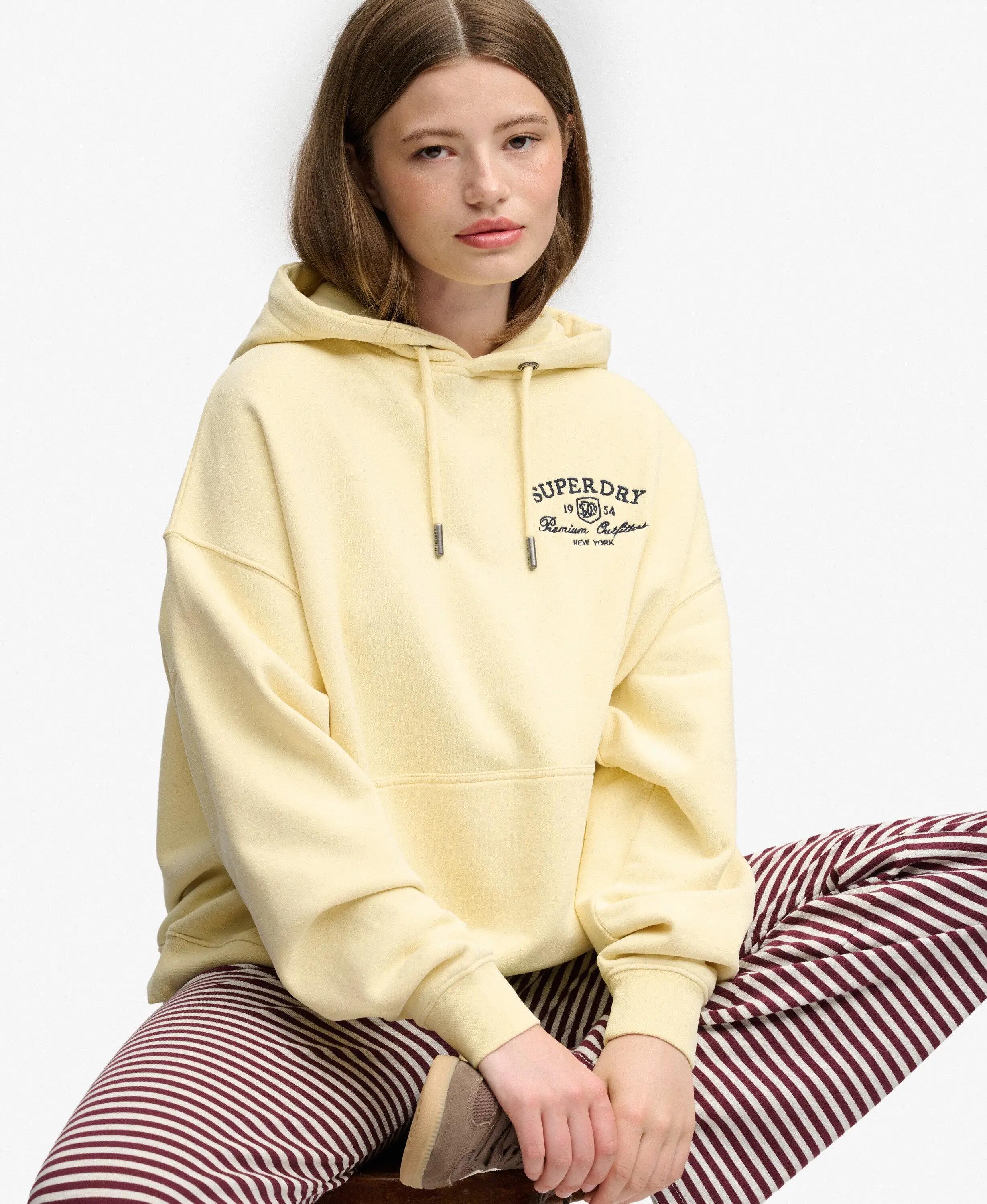 superdry Felpa oversize con cappuccio e ricamo in cotone biologico – Double 2/7