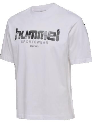hummel T-shirt manches courtes avec logo — coton bio – WHITE