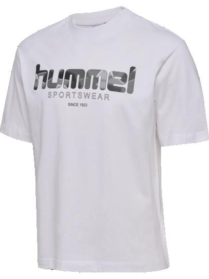 hummel T-shirt manches courtes avec logo — coton bio – WHITE