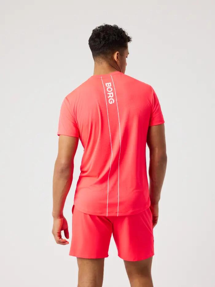 bjorn_borg ACE LIGHT T-SHIRT pour hommes – DIVA PINK 2/5