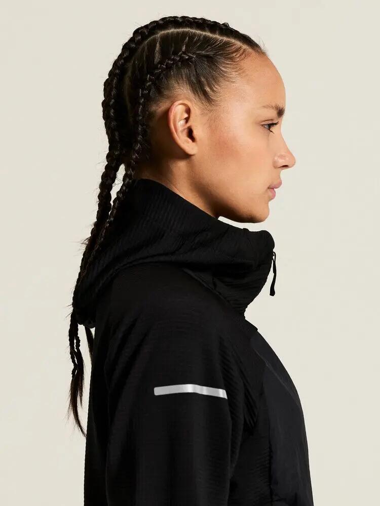 craft SubZ Light Hood Sweater W felpa con cappuccio isolata davanti – Black 5/7