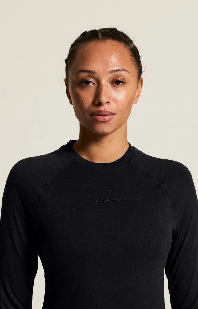 craft maglia manica lunga Wool Comfort RN LS calda e traspirante – Black 7/7