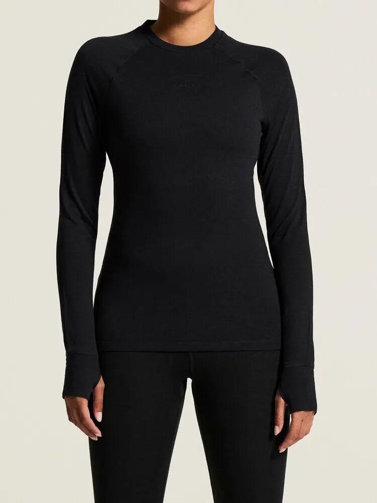 craft maglia manica lunga Wool Comfort RN LS calda e traspirante – Black 3/7