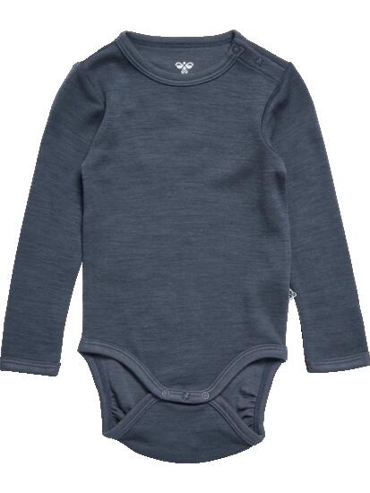 hummel Body manches longues en laine douce pour enfants – OMBRE BLUE