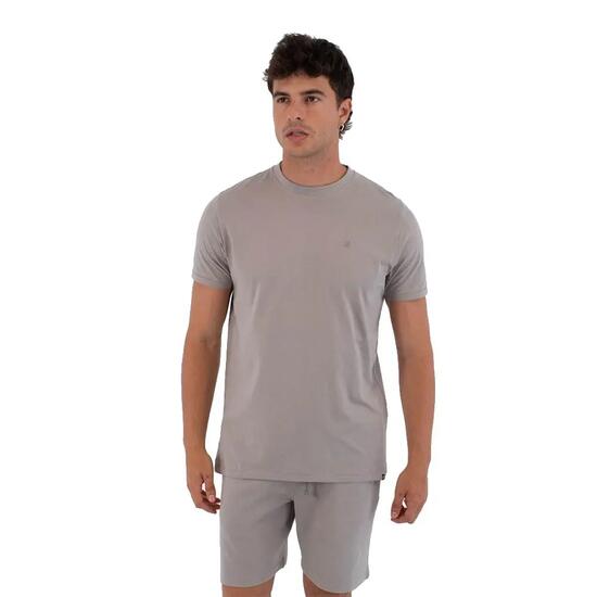 T-shirt - Homme - Coton, Col rond - Low Tide - Gris