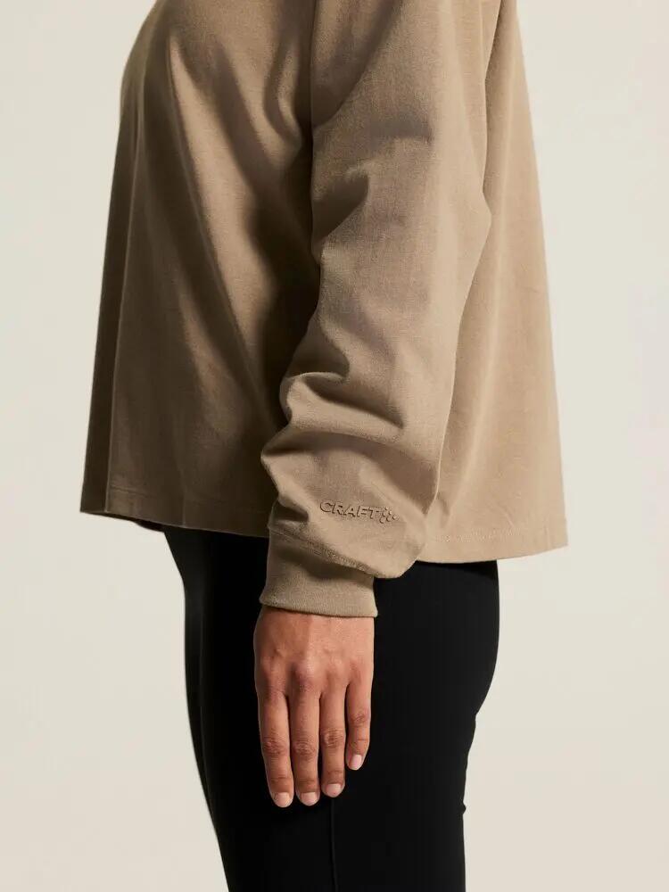 craft Tee manches longues Frequent Heavy en coton bio – Taupe 6/6