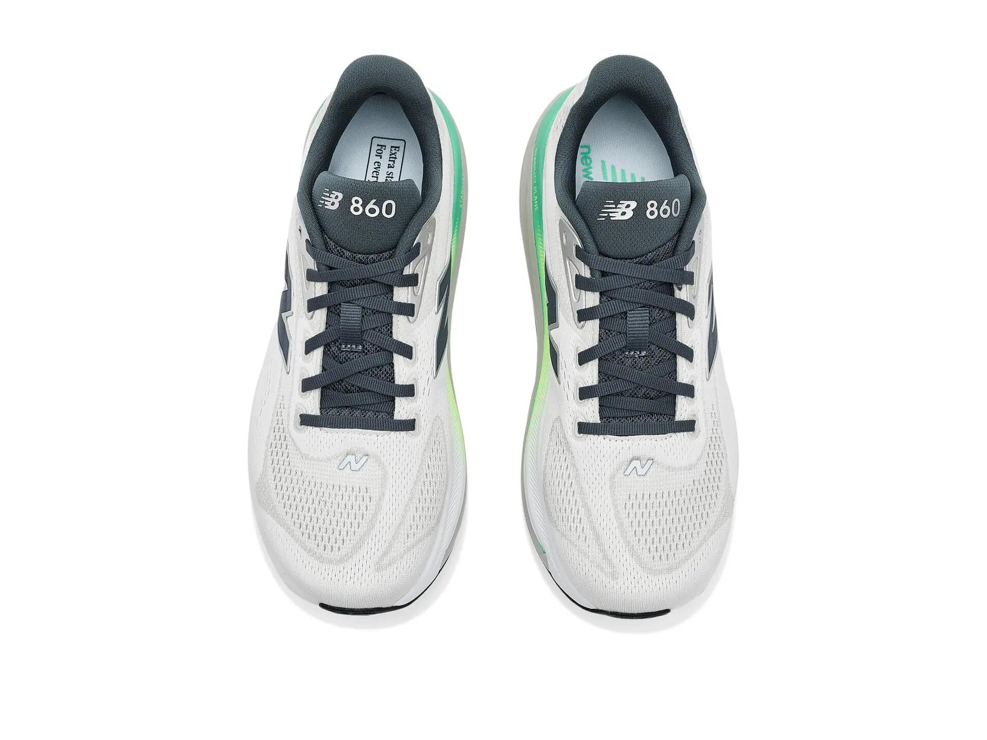 herren - laufen - schuhe - stabilität - 860v15 - weiß grau 4/4