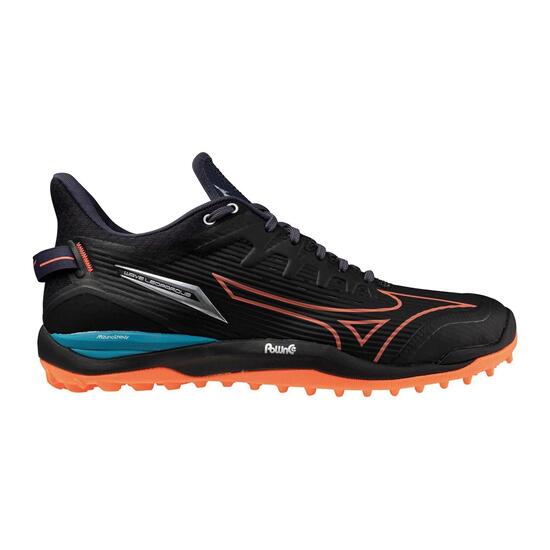 Shoes - Running - Unisex - Shoe Wave Leopardus - Sportief, licht - Black/orange.