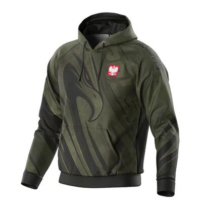 Sportieve hoodie met rits voor heren extreme hobby polska ultimate