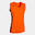 T-shirt de alça basquetebol Menina Joma Cancha iii laranja preto