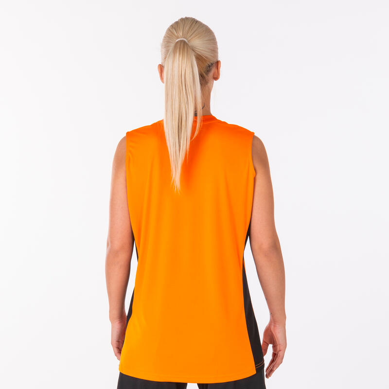 Débardeur sans manches basket-ball Fille Joma Cancha iii orange noir