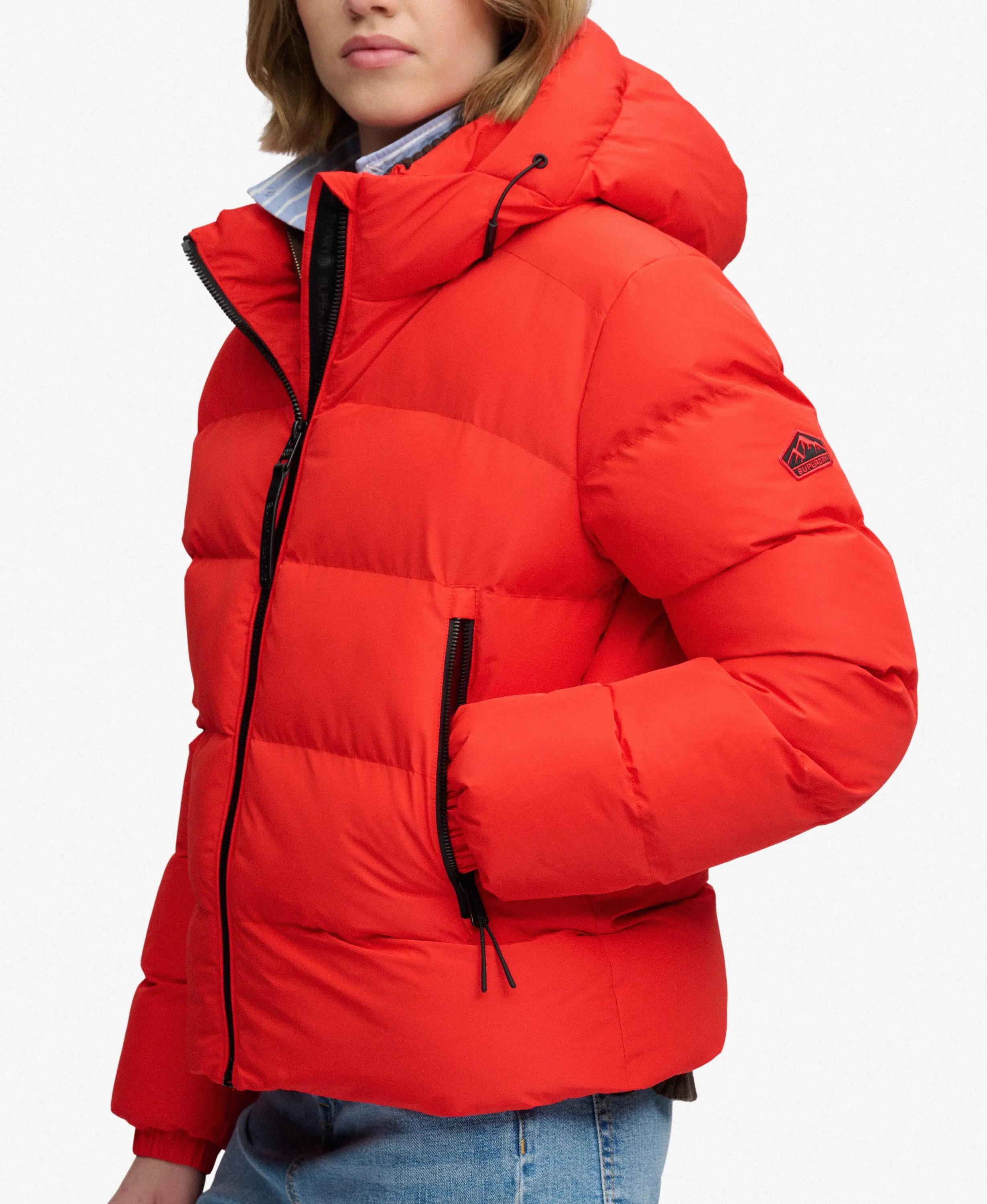 superdry Piumino sport con cappuccio in poliestere riciclato – Apple Red 2/6