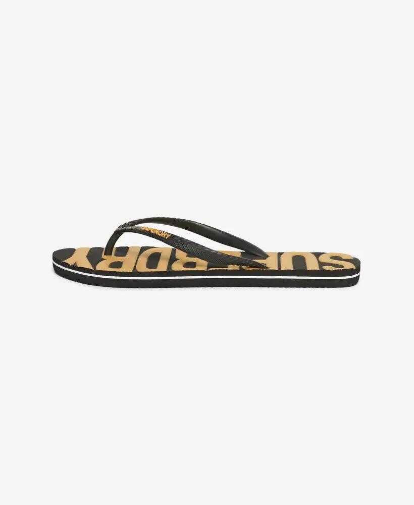 superdry Infradito Vintage Vegan in gomma – BLACK/GOLD 4/7