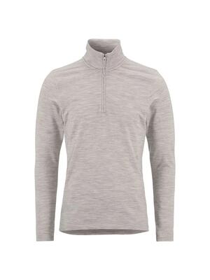 Craft shirt wool 95 hz ls merinowol, warm – grey/melange