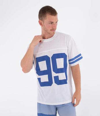 T-shirt - sportswear - mannen - regular fit, korte mouw, bedrukt - 99 tr - wit