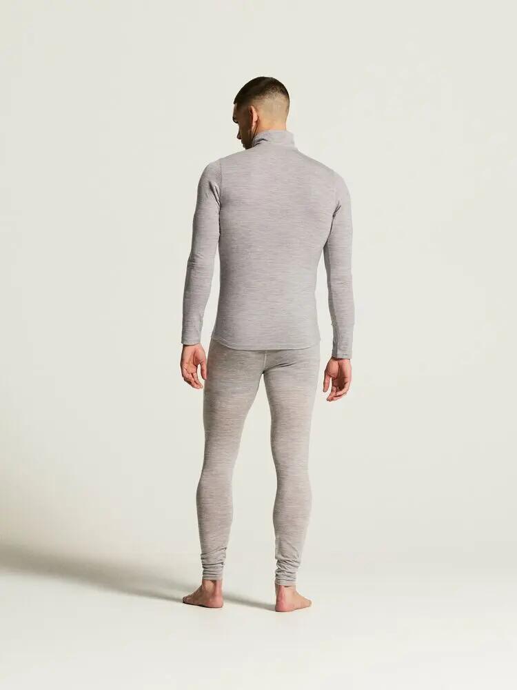 craft Maglia ML Wool 95 HZ in lana merino, termica – Grey/Melange 5/7