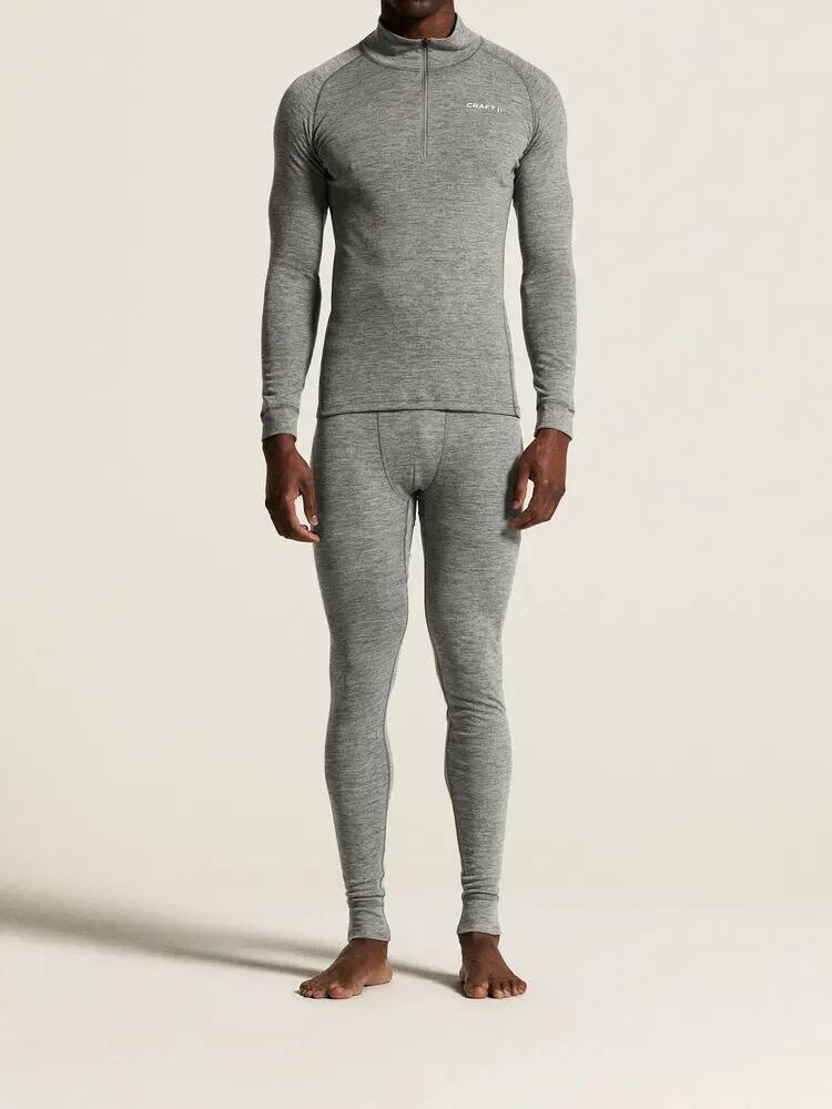 craft Wool Merino HZ set M — termorregulador – Dk Grey/Melange 6/7