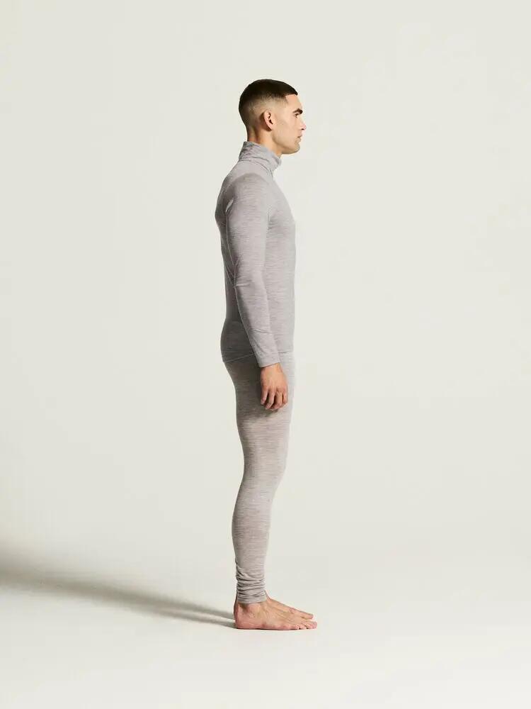 craft Maglia ML Wool 95 HZ in lana merino, termica – Grey/Melange 4/7