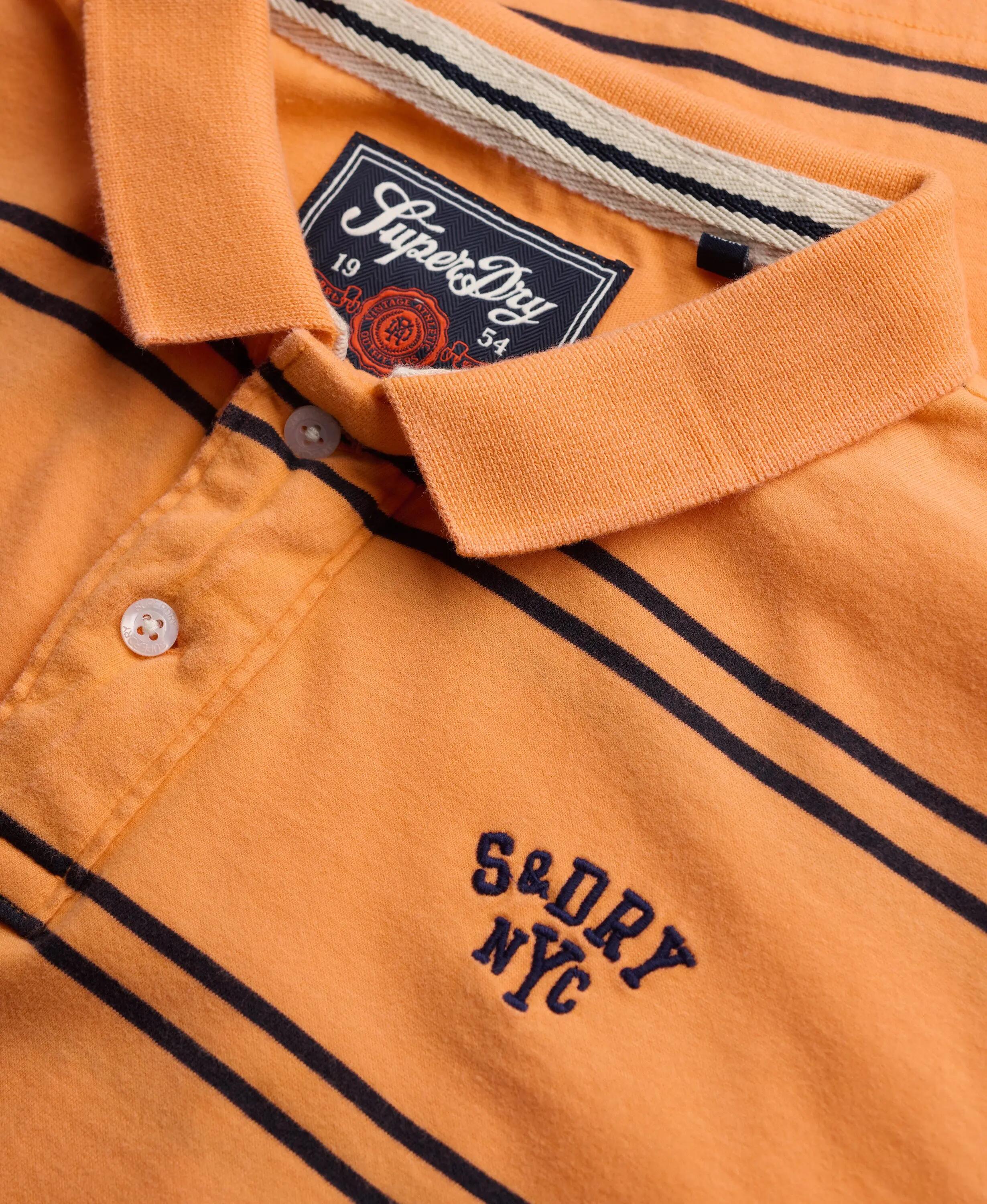 superdry Polo Vintage às Riscas em Jersey – Orange Stripe 5/6