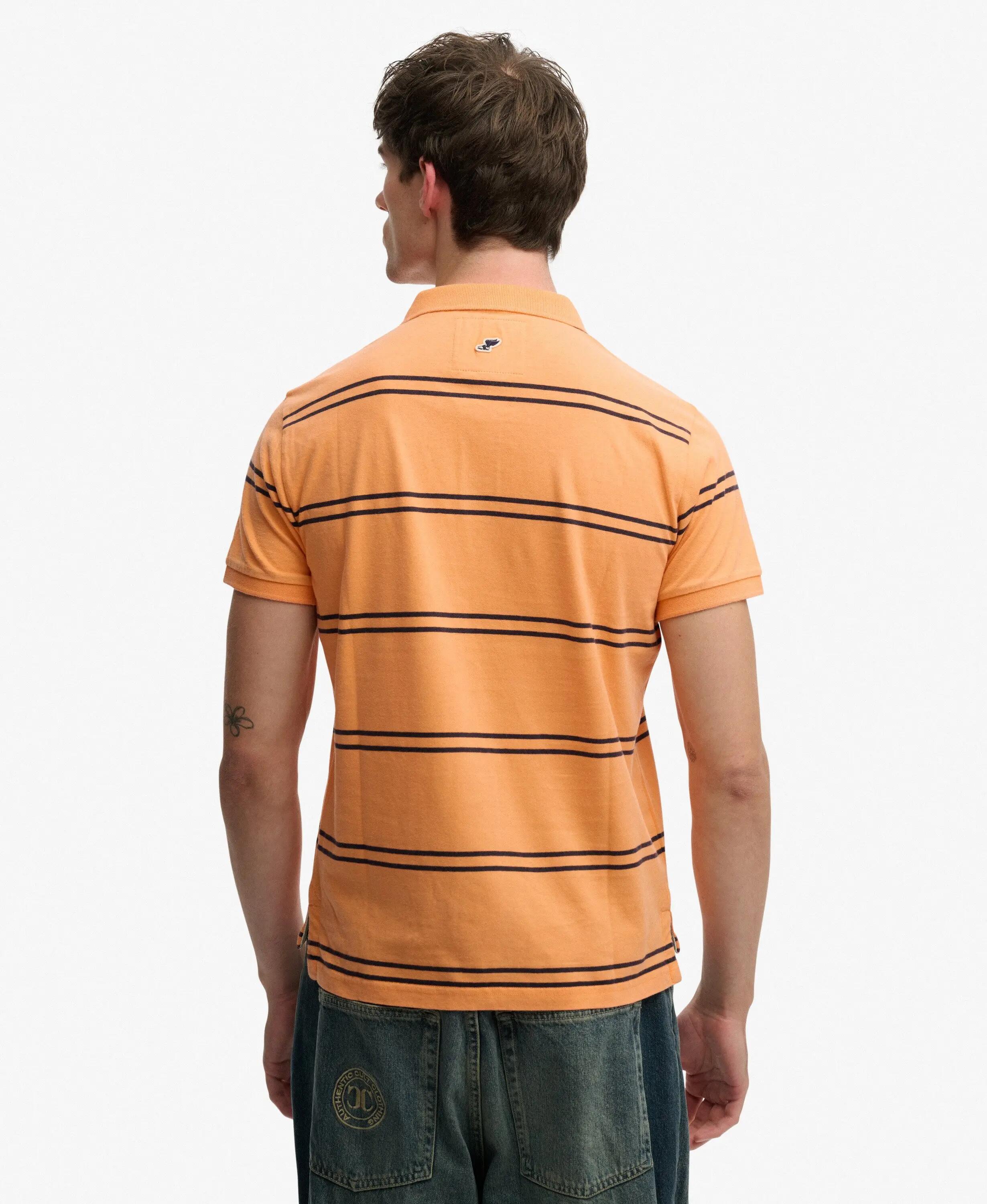 superdry Polo Vintage às Riscas em Jersey – Orange Stripe 4/6