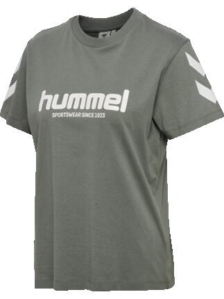 hummel T-shirt manches courtes en coton bio confortable – CASTOR GRAY