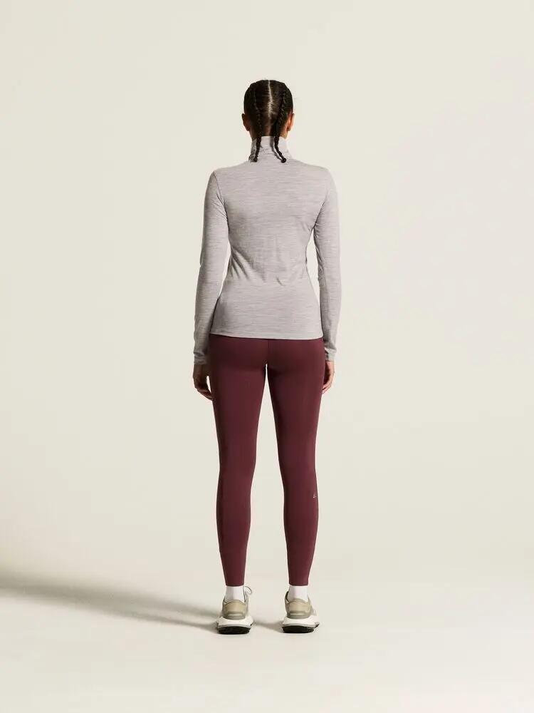 craft Camisola Wool 95 HZ LS W Mulher - 95% lã merino – Grey/Melange 6/7