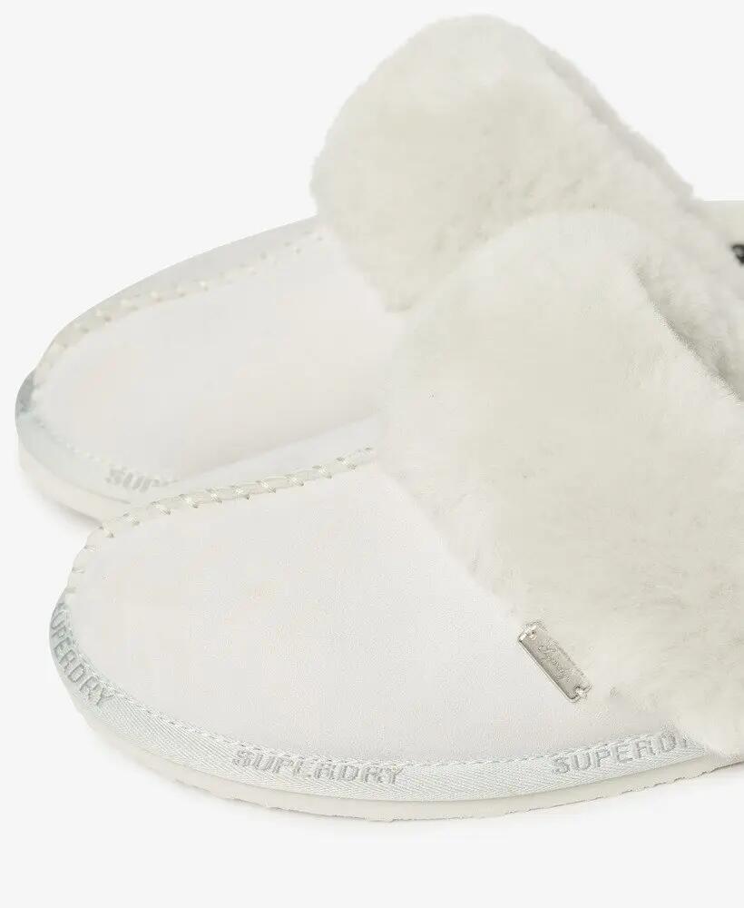superdry Suede Mule Slipper — mule em camurça para senhora, cinza – GREY 7/7