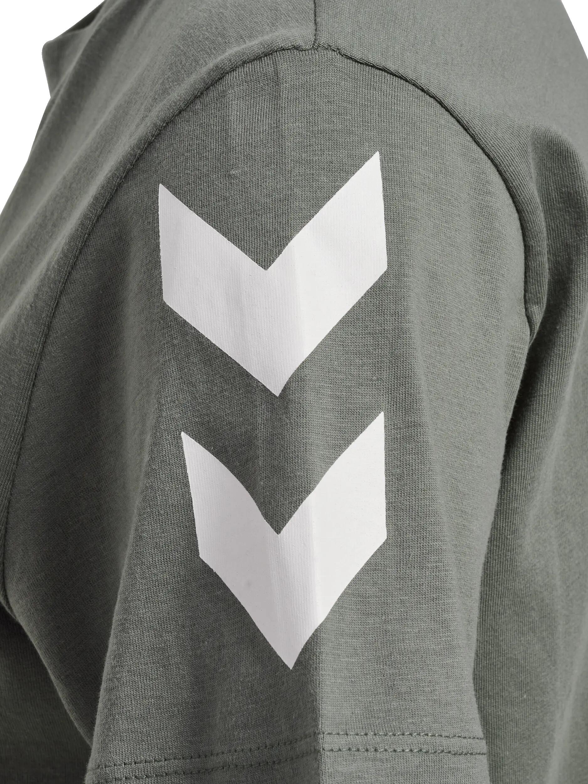 hummel T-shirt manica corta in cotone bio morbido – CASTOR GRAY 3/3