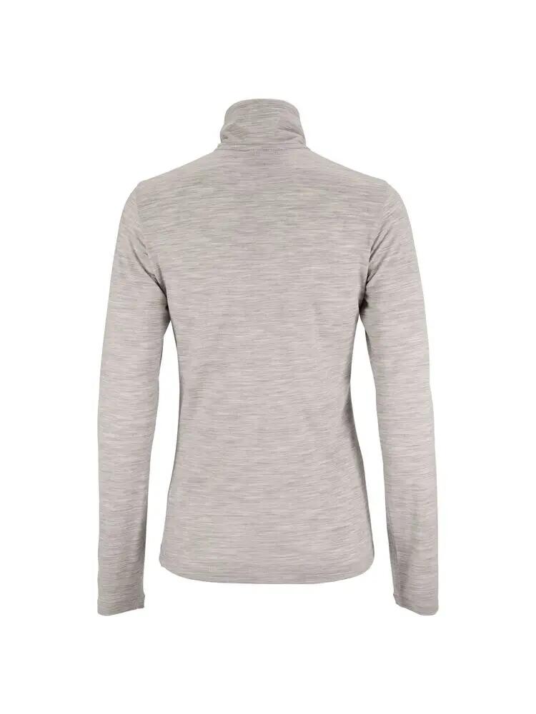 craft Camisola Wool 95 HZ LS W Mulher - 95% lã merino – Grey/Melange 2/7