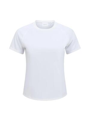 T-shirt - sportswear - vrouw - comfortabel, ademend, active - wit
