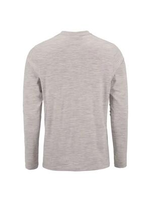 Craft shirt lange mouw wool 95 ls cn met 95% merinowol – grey/melange