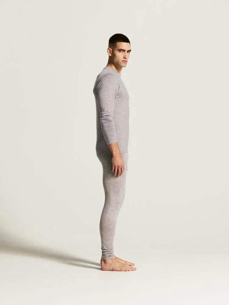craft Wool 95 LS CN Langarmshirt - Merinowolle-Baselayer – Grey/Melange 2/7
