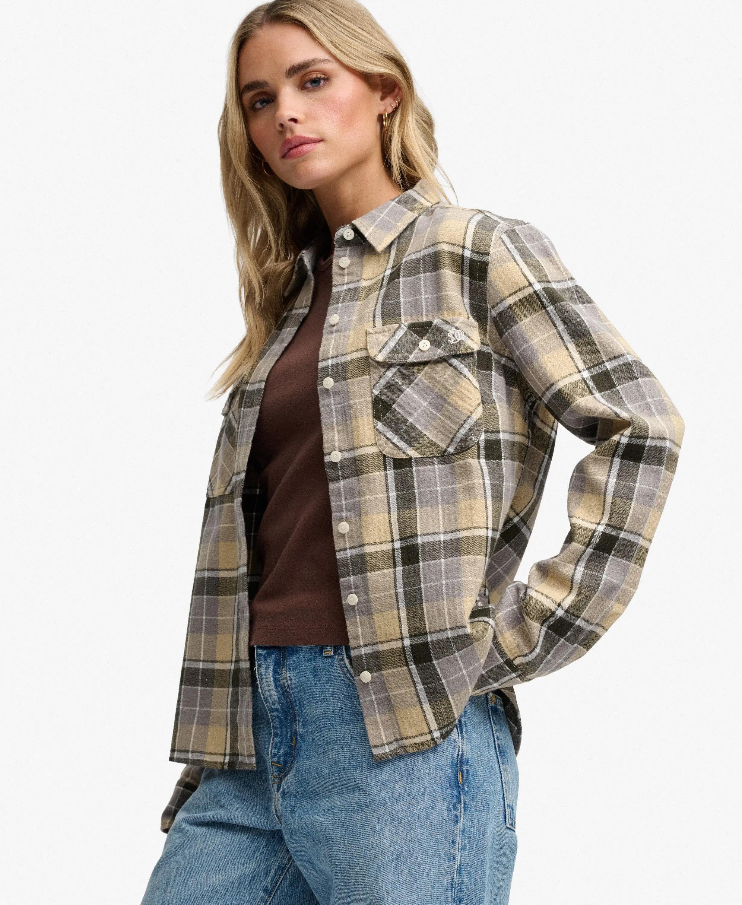 superdry Camisa Lumberjack em Flanela às Grelhas – 100% Algodão Biológico – 2/5