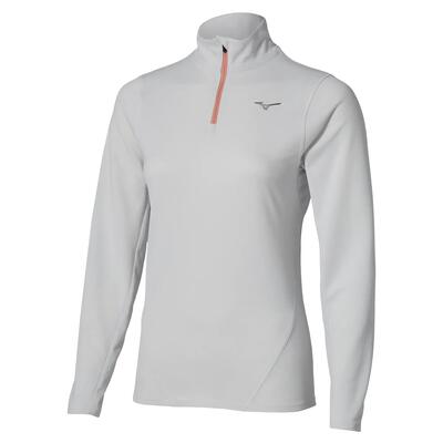 Damestrui met lange mouwen en halve rits mizuno tech thermal charge breath therm