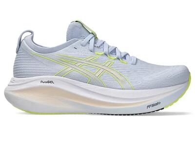 Schoenen - hardlopen - dames - gel-nimbus 27 - gedempte prestaties - blauw/roze