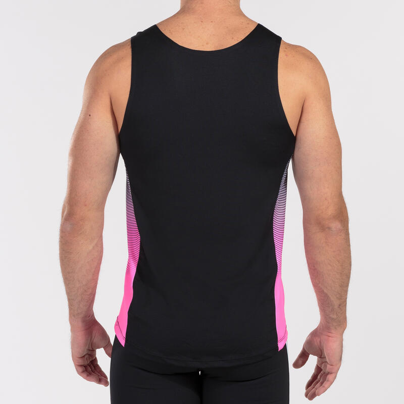 T-shirt de alça running Rapaz Joma Elite vii preto rosa fluorescente branco