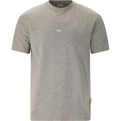 Sos sera m t-shirt heren biologisch katoen met stretch – 1038 mid grey melange