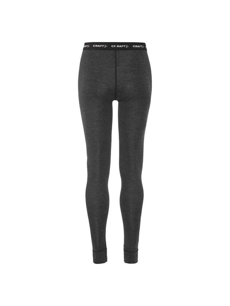 craft Wool Merino HZ set M camada base meia-zip aquecimento – Black/Melange 4/6