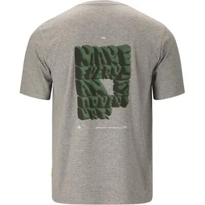 sos Sera M T-shirt heren biologisch katoen met stretch – 1038 Mid Grey Melange 2/4