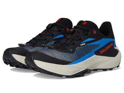 Schoenen - trail - heren - robuust, waterdicht - genesis - zwart/blauw