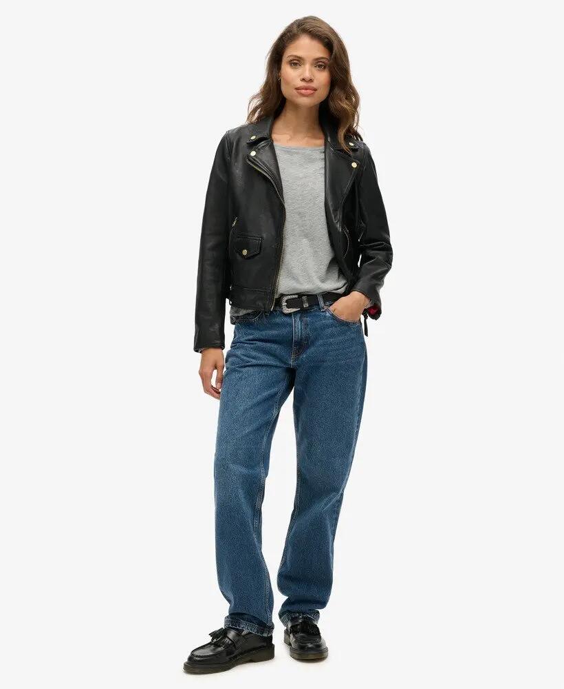 superdry Top de manga larga en jersey de algodón y TENCEL™ – Smoke Grey Marl 2/6