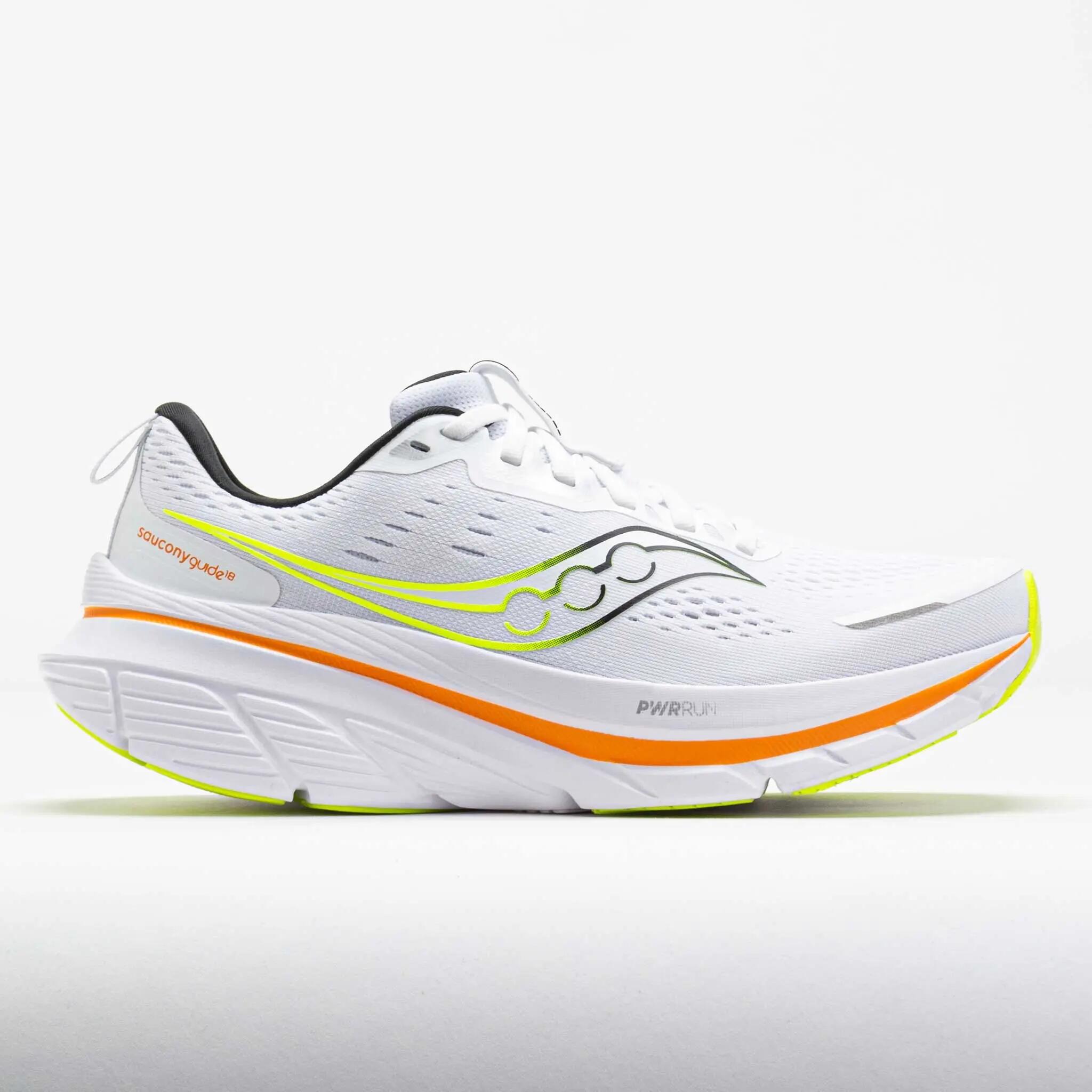 Shoes - Running - Adult - Guide 18 - Performance, White/Peel. 1/1